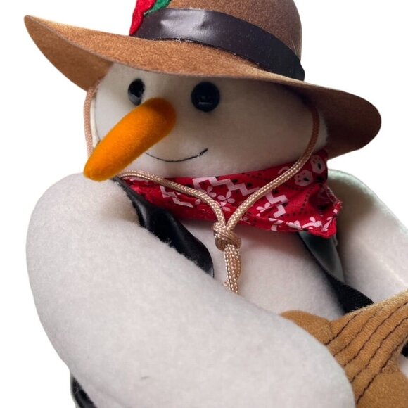 Cowboy Plush with Saddle Weighted to Sit on Mantel Western Decoration u 16 in u - Picture 4 of 16